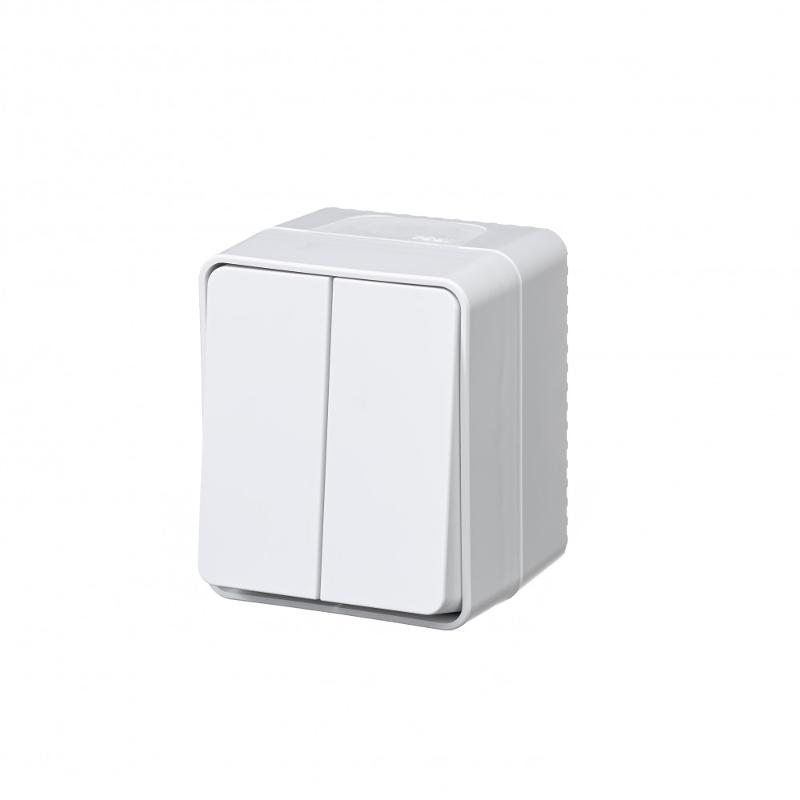 AtlasDesign Profi54 Белый О/У Выключатель 2-клавишный 10 АХ | ATN540151 | SE — Systeme Electric
