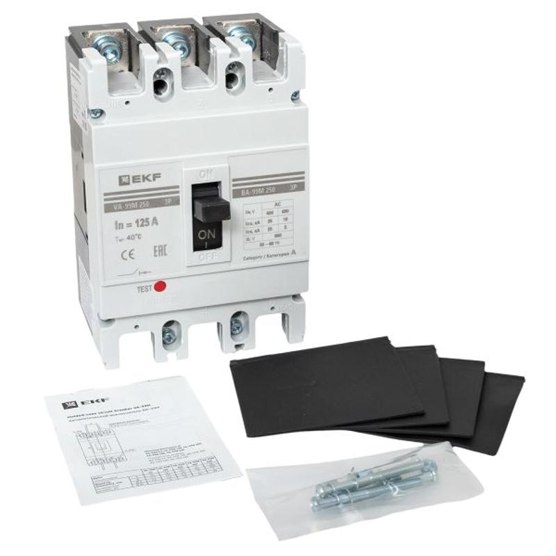 Выключатель автоматический ВА-99М 250/125А 3P 35кА EKF Basic | mccb99-250-125m | EKF — миниатюра 9