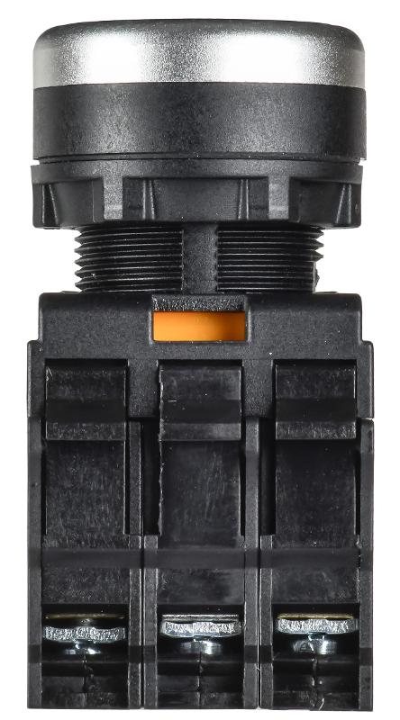 Кнопка с подсвет. и фикс. d=22мм 1NO+1NC синяя MASTER | MI-BT60-11TD-3-11-K07 | IEK — миниатюра 2