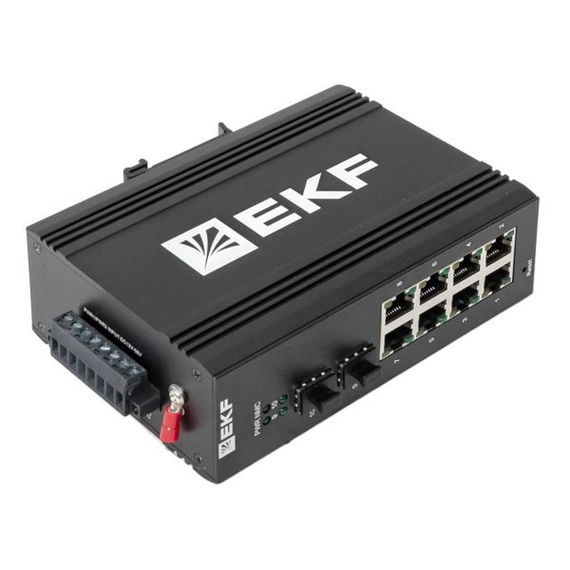 Промышленный управляемый коммутатор уровня L2 TSX-ML2-2GX/SFP-8GT, 2 порта 1000Base-X SFP, 8 портов 10/100/1000Base-T(X) RJ45, монтаж на динрейку TSX  — миниатюра 19