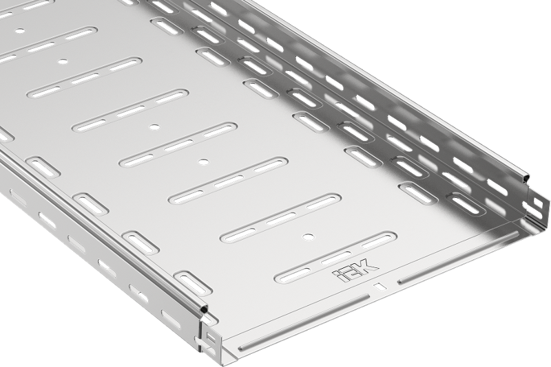 ESCA Лоток перфорированный 50х300х2000 HDZ | CLP10-050-300-2-M-HDZ | IEK - ( ротация на ES5-12-050-300-2-07-HDZ ) — миниатюра 2