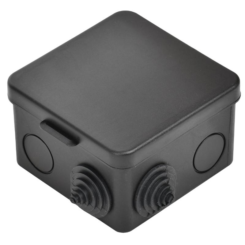 Коробка расп. КМ41238 80х80х50мм о/к IP54 7 вв. черная  | UKO31-080-080-050-K02-54 | IEK — миниатюра 3