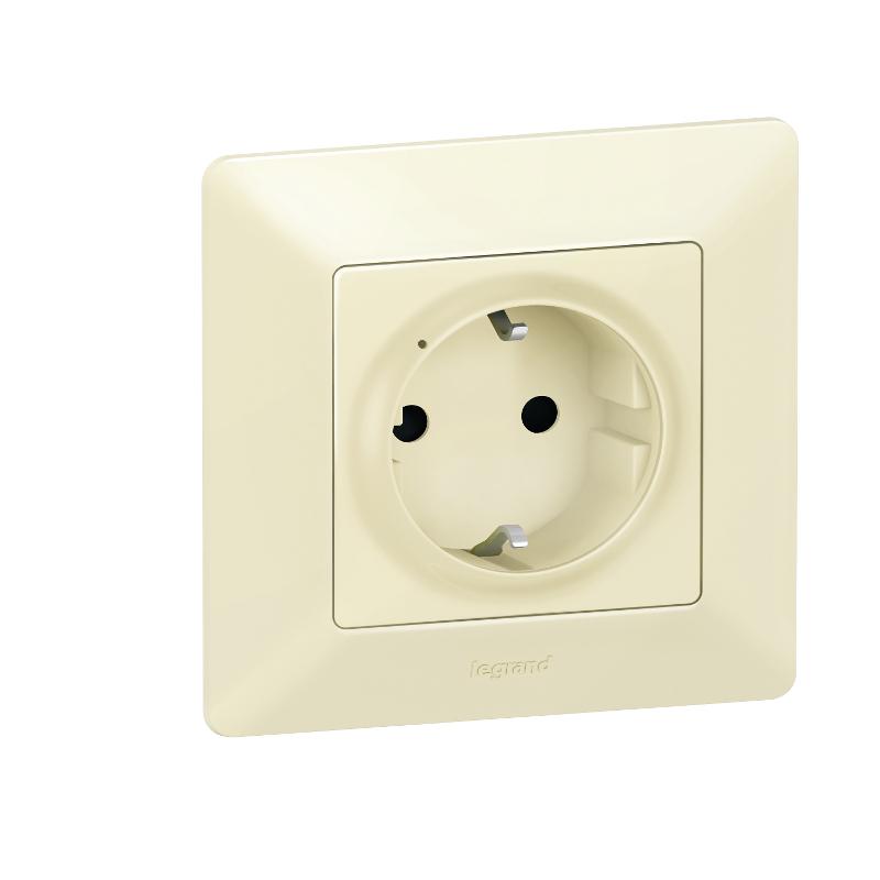 Розетка умная с/з Valena Life 16А 230В сл. кость Netatmo | 752294 | Legrand — Legrand