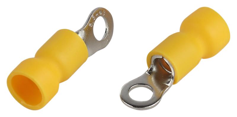 Наконечник кольцевой ЭРА NO-225-24 НКИ 6.0-4 с изолированным фланцем (упаковка 10 шт.)  | Б0063323 | ЭРА — миниатюра 1