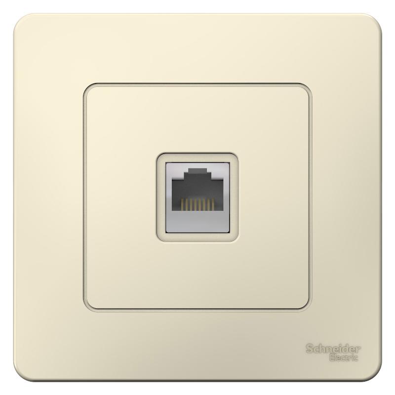 Blanca Молочный С/У Розетка компьютерная RJ45 | BLNIS045002 | SE — миниатюра 2