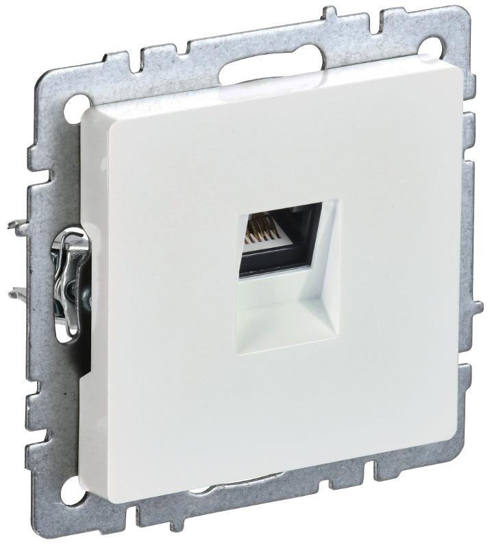 BRITE Розетка компьютерная RJ45 кат.5E РК10-БрЖ жемчужный  | BR-K10-1-K36 | IEK — IEK (ИЭК)