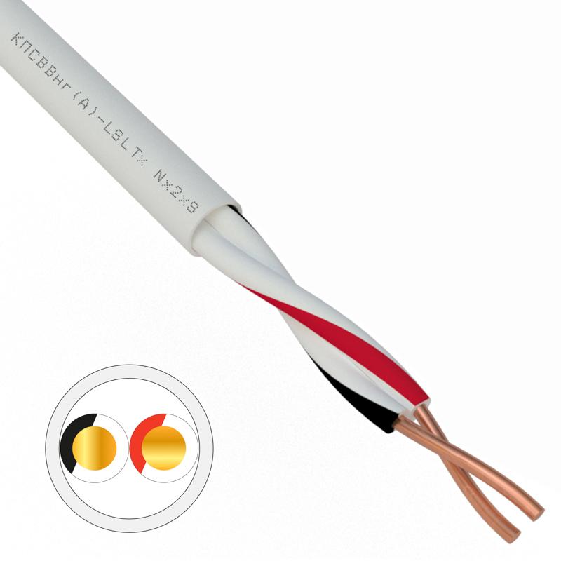 Кабель для пожарной сигнализации REXANT КПСВВнг(А)-LSLTx 1x2x0,75 мм², бухта 200 м |01-4871 | REXANT — REXANT