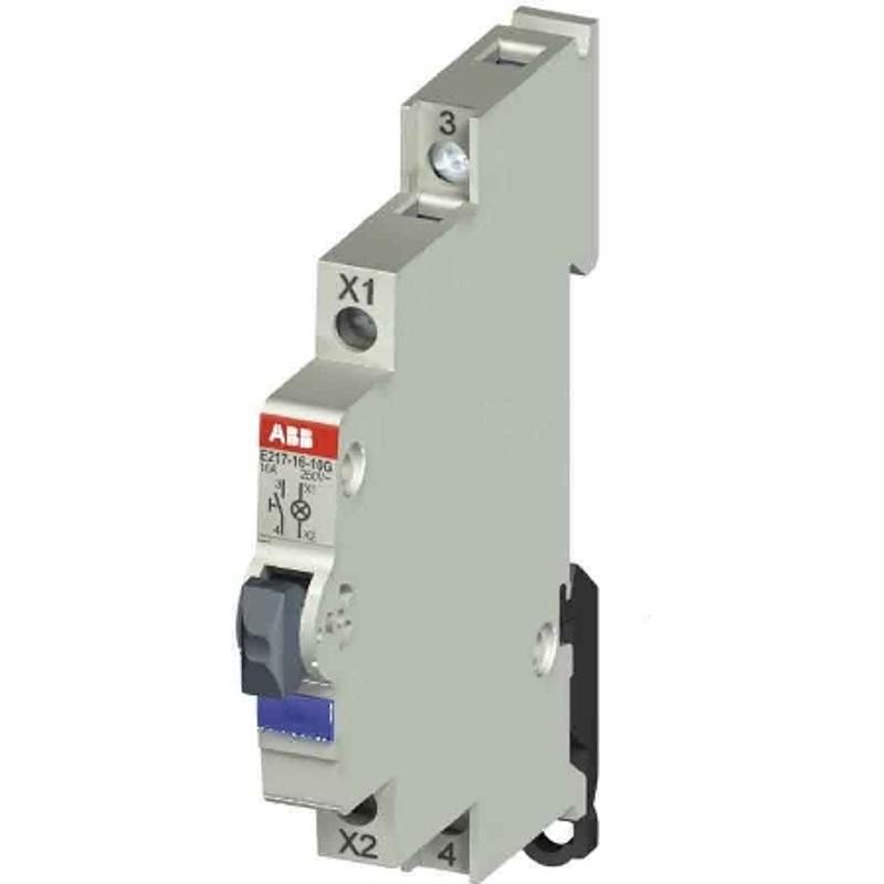Выключатель кнопочный с подсветкой E217-16-01B | 2CCA703250R0001 | ABB — ABB