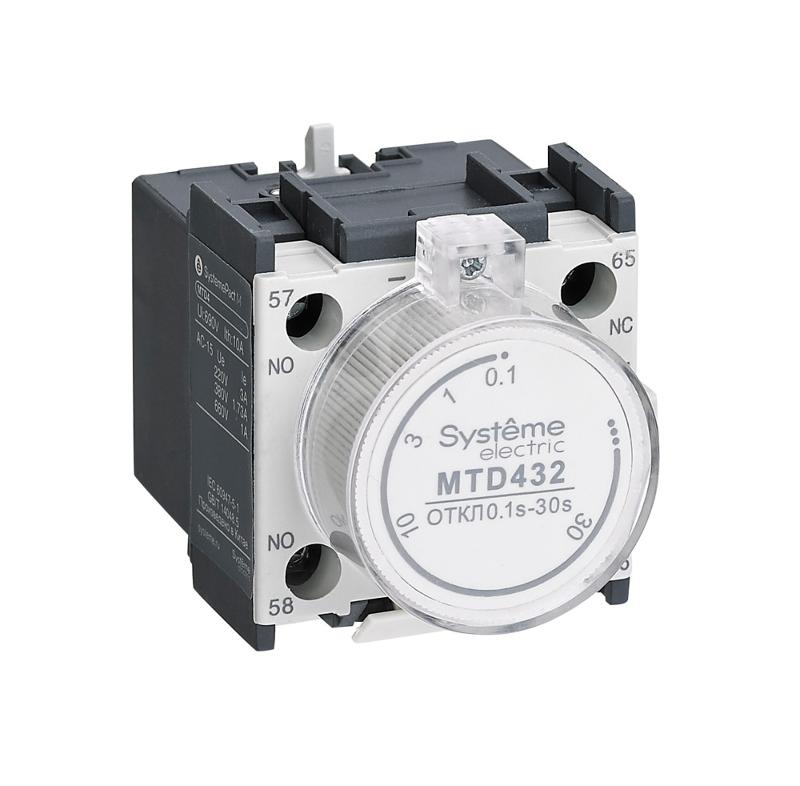 ДОП. КОНТ. MC1G/E ВЫД.ВРЕМ. ОТКЛ 10…180С | MTD434 | Systeme Electric — фото 1 | Sento