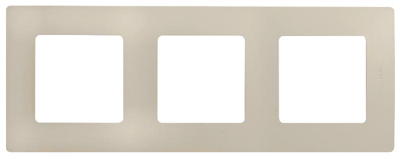 Etika Слоновая кость Рамка 3-ая | 672513 | Legrand; замена на арт. ИЭК 6725131 — Legrand