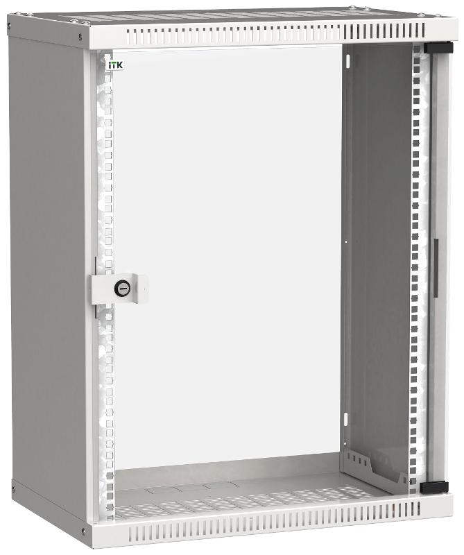 Шкаф LINEA WE 15U 550x350мм дверь стекло серый | LWE3-15U53-GF | ITK — ITK