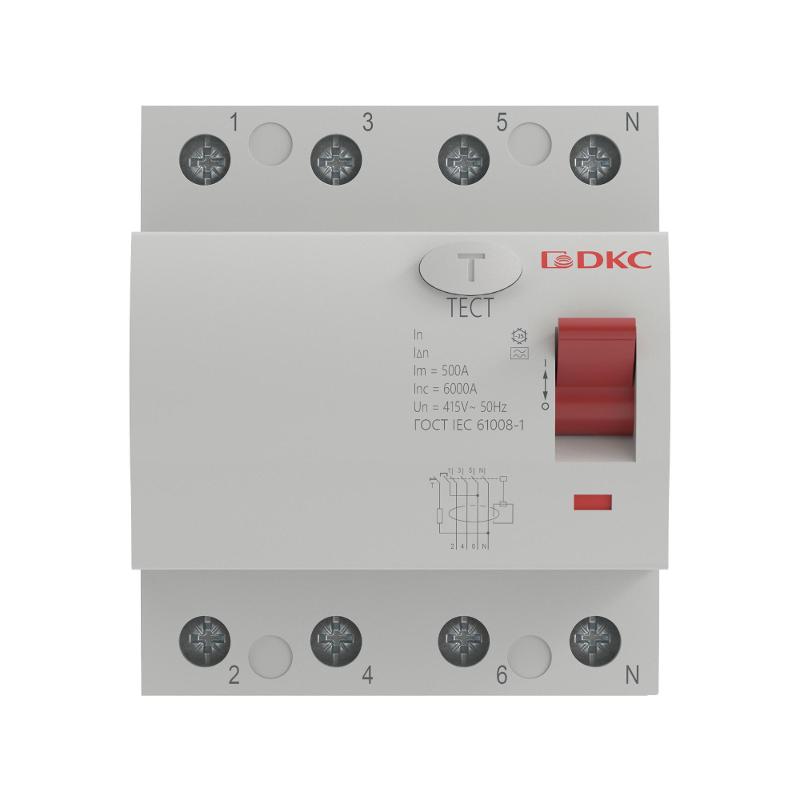 Устройство защитного отключения УЗО YON MDL100 4P 63А 30mA тип A | MDL100-4P2-63-A | DKC — миниатюра 2