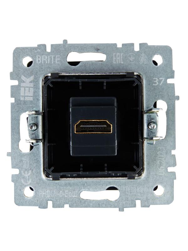 BRITE Розетка HDMI РHDMI-0-БрШ шампань  | BR-H10-K37 | IEK — миниатюра 4