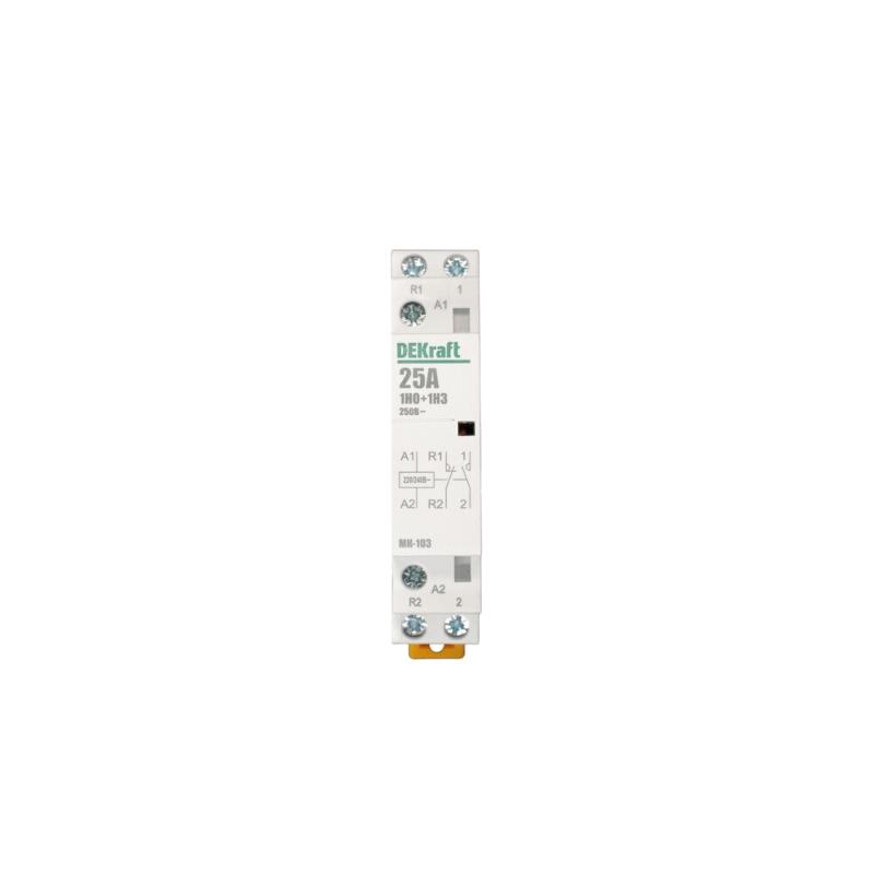 Контактор модульный 1НО+1НЗ 25А 230В МК-103 | 18065DEK | DEKraft — миниатюра 2