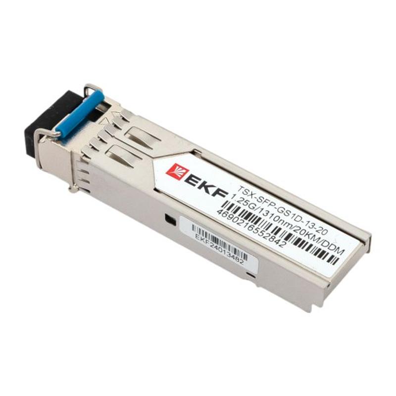 SFP модуль 1,25 Гбит одинарное одномодовое оптоволокно передача 1310нм дальность 20км TSX |TSX-SFP-GS1D-13-20|EKF — миниатюра 11