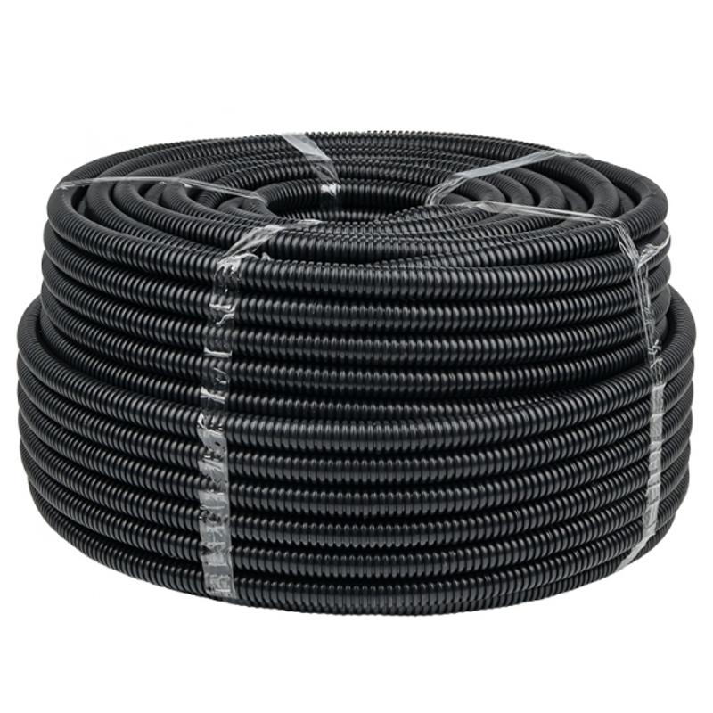 Труба гофр. FRHF с зондом d20мм (100м) черная Plast EKF PROxima | FRHF-20 | EKF — EKF