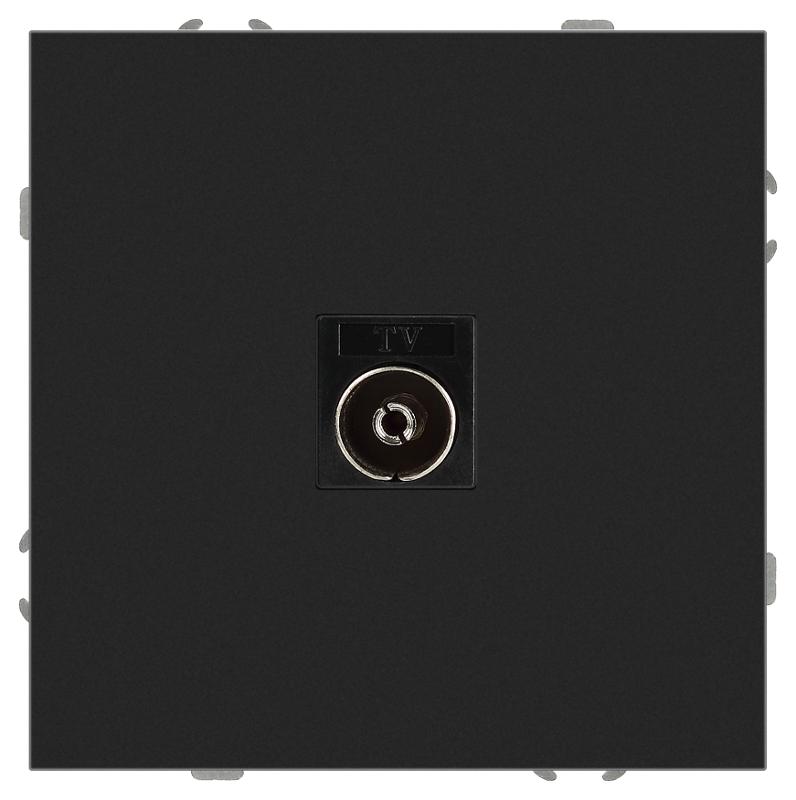 Розетка Galaxy 15-3101-05 TV одиночная IP20 антрацит | Б0070723 | ЭРА — миниатюра 5