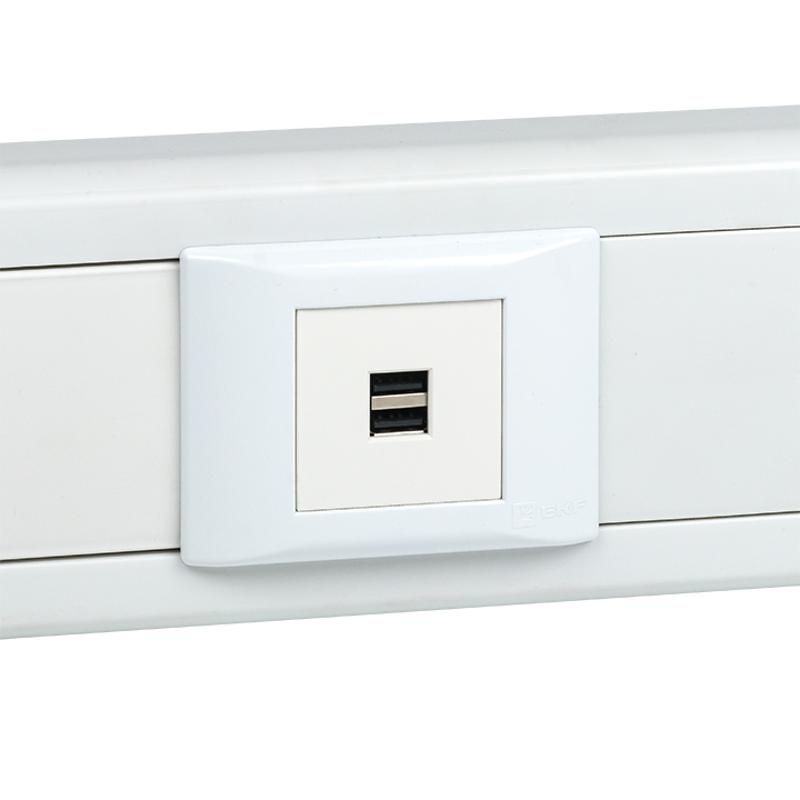 Розетка USB, сила тока 2,1 А (2 гнезда) без индикатора | E2MR2-20USB-10 | EKF — миниатюра 6