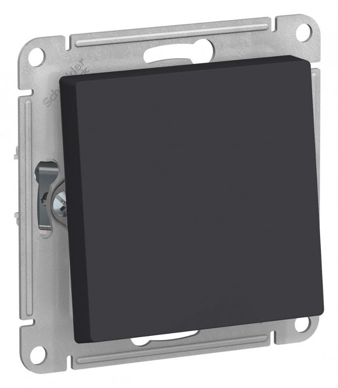 AtlasDesign Aqua Карбон Переключатель 1-клавишный IP44, сх.6, 10АХ, механизм | ATN441061 | SE — Systeme Electric