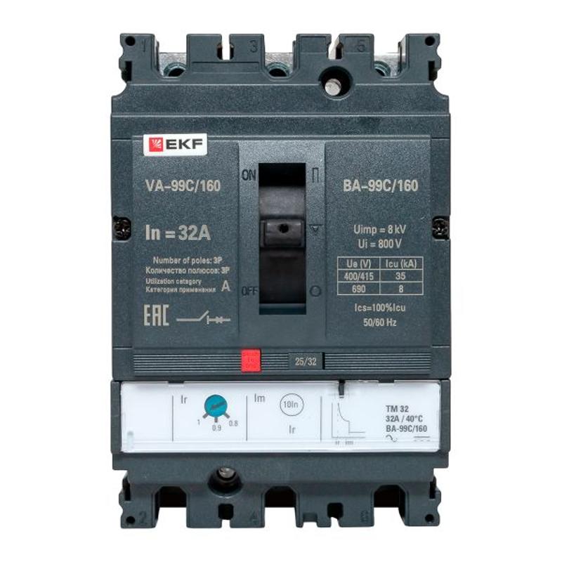 Выключатель автоматический ВА-99C (Compact NS) 160/32А 3P 36кА EKF PROxima | mccb99C-160-32 | EKF — миниатюра 17