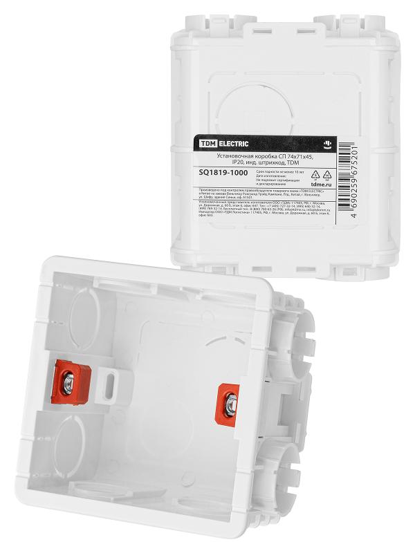 Коробка установочная 74х71х45 IP20 | SQ1819-1000 | TDM — TDM ELECTRIC