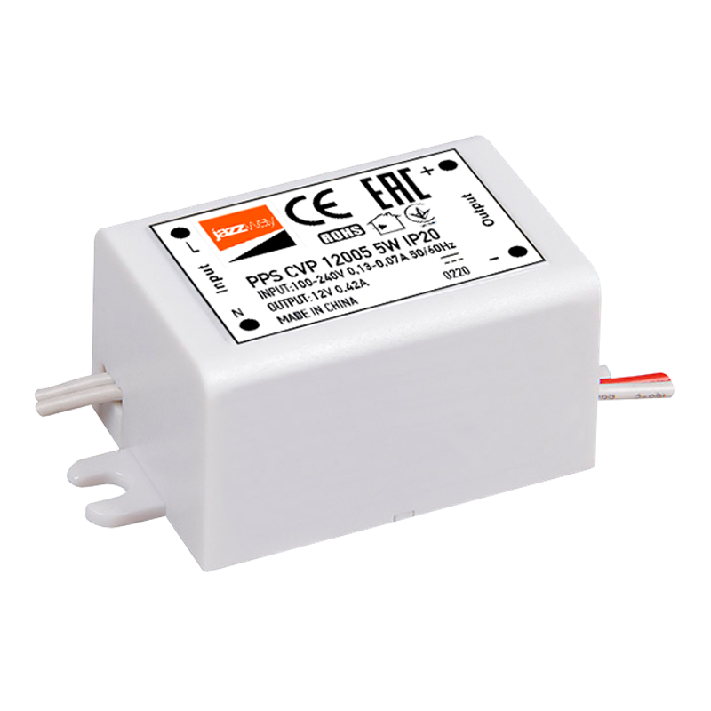 Драйвер для светодиодной ленты LED PPS CVP 12005 5Вт 12В IP20 | 1032423 | Jazzway — Jazzway