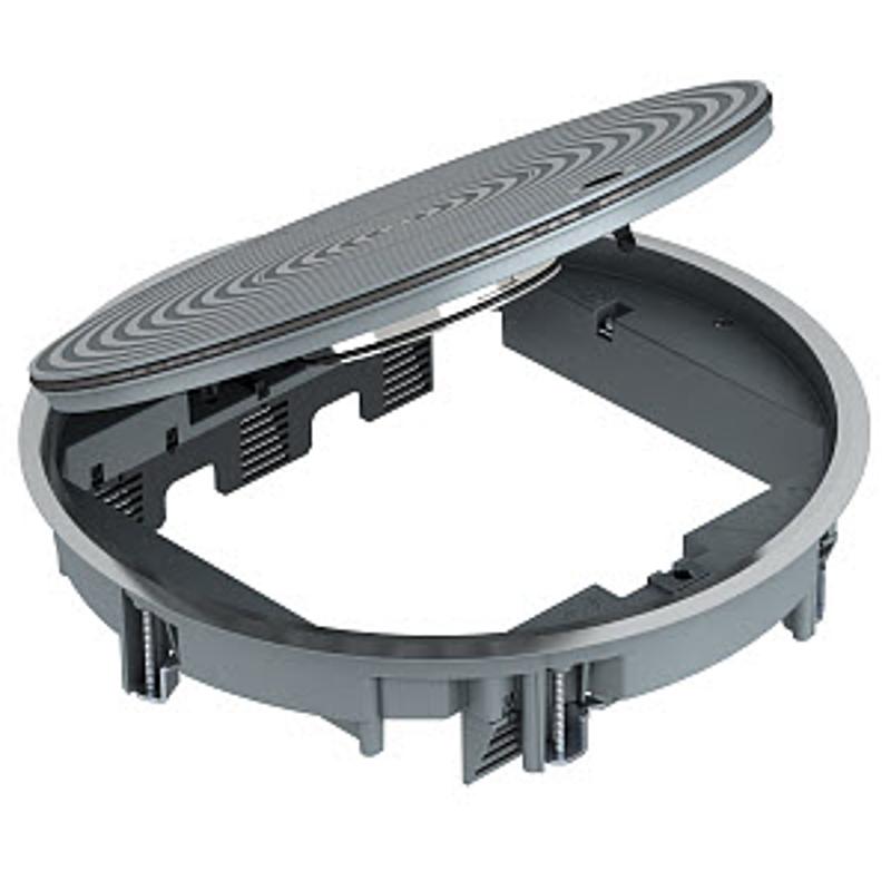 Лючок GRAF9-2 U, IP65 (для 12xModul45 в 3xUT4, напольный люк, серебристый, серый) (GRAF9-2 U 7011) | 7405746 | OBO Bettermann — миниатюра 2