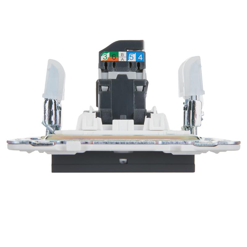 SKANDY Розетка компьютерная RJ45 кат.5E SK-K01G графит | SK-K10-1-K53 | IEK — миниатюра 5