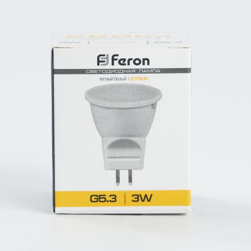 Лампа светодиодная LB-271 (3W) 230V G5.3 2700K MR11 | 25551 | FERON — миниатюра 4