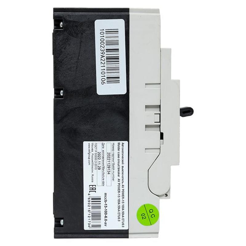 Выключатель автоматический AV POWER-1/3 100А 50kA ETU6.0 | mccb-13-100-6.0-av | EKF — миниатюра 15