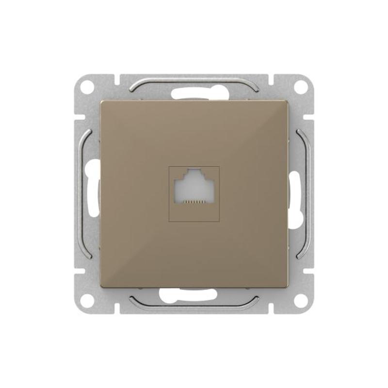 Механизм розетки RJ45 (cat6), шампань Эпика  |UP1-SOC-RJ45-6| EKF — EKF