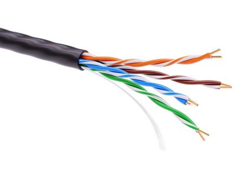 Информационный кабель неэкранированый U/UTP 4х2 CAT5E, PE, Черный | RN5EUUPE3BK | DKC — DKC (ДКС)