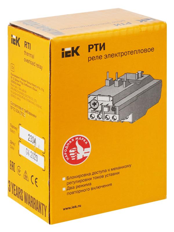 Реле РТИ-1307 электротепловое 1,6-2,5 А  | DRT10-D016-D025 | IEK — миниатюра 8