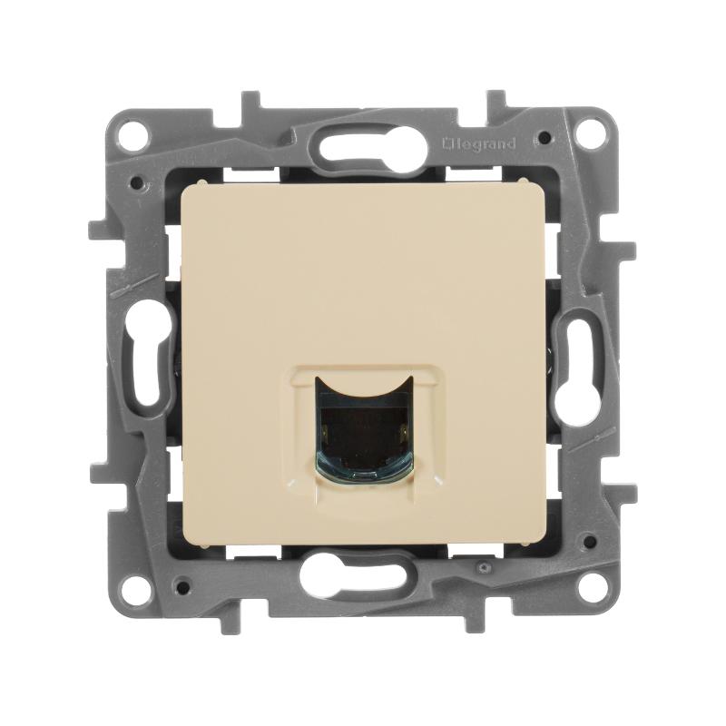 Etika Слоновая кость Розетка компьютерная RJ45 6 кат. UTP — миниатюра 5