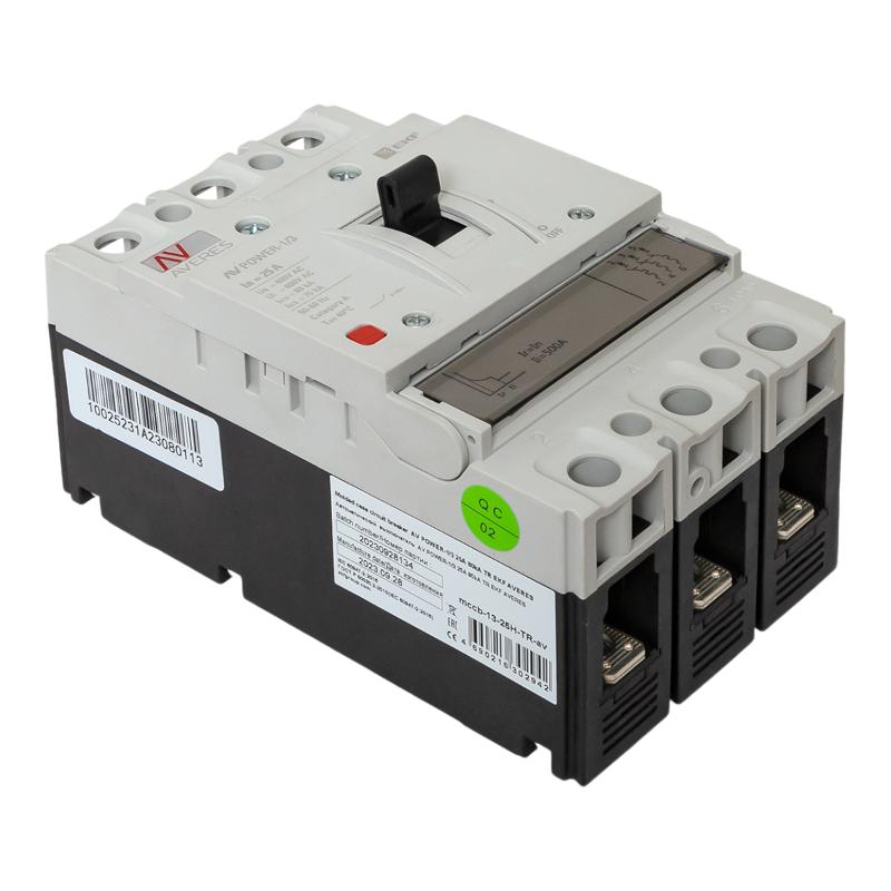 Выключатель автоматический AV POWER-1/3  25А 80kA TR AVERES | mccb-13-25H-TR-av | EKF — миниатюра 2