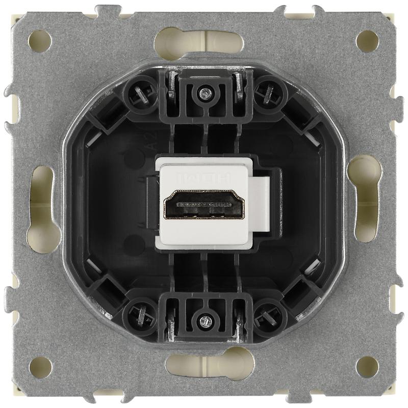 Розетка Galaxy 15-3114-02 HDMI IP20 слоновая кость | Б0070795 | ЭРА — миниатюра 4