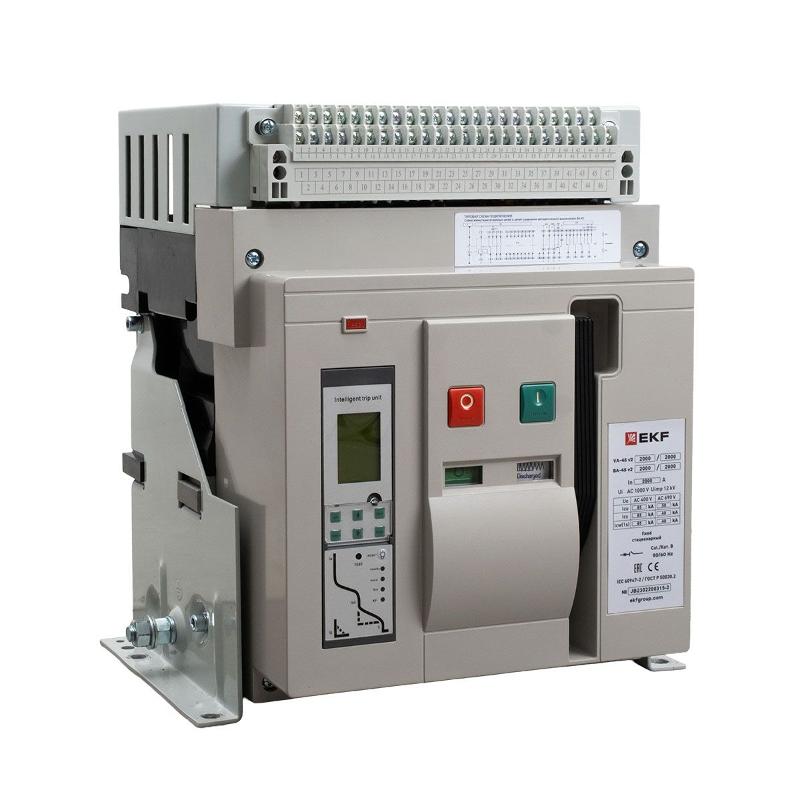 ВА-45 2000/2000А 3P 85кА стац., гориз.,ETU(220В AC) LCD ModBus-RTU, мп/нр/вкл.к.(220В AC), ав/доп. 1CO/1NC,1NO,4CO | mccb45-2000-2000-v2 | EKF — EKF