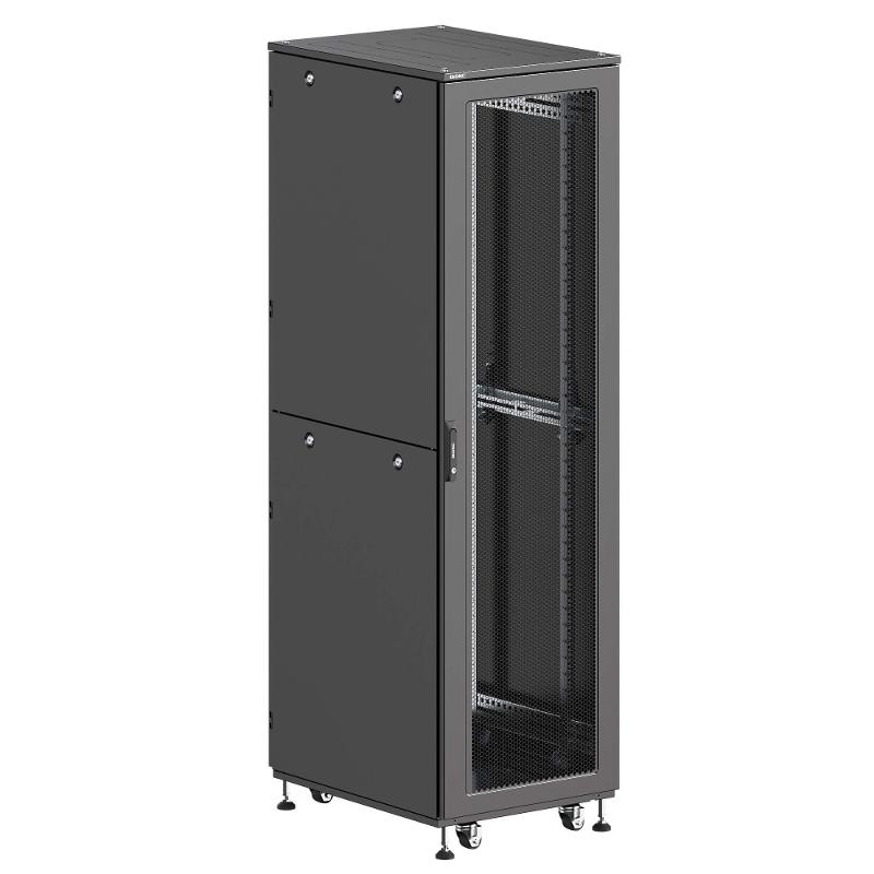 Шкаф телеком 19"42U 600x600мм,дверь перф. и перф.,двойные боковые панели, RAL9005 | R5ITN42606FP1P1SB | DKC — DKC (ДКС)