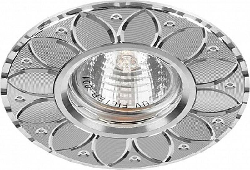 Светильник точечный встраиваемый под лампу GS-M389S MR16 50W G5.3 серебро | 28950 | FERON — фото 1 | Sento