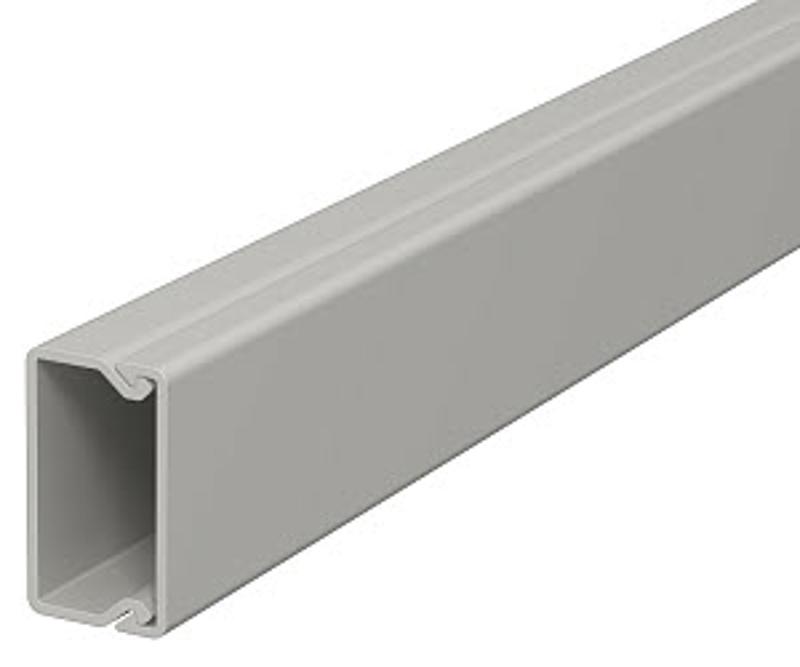 Мини-канал WDK с крышкой 15x30x2000 мм (высота борта 17 мм, крышка 30 мм) ПВХ серый RAL 7030 | 6025005 | OBO Bettermann — OBO Bettermann