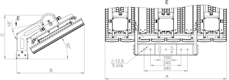 Светильник светодиодный HB LED 800 D60 HFD 4000K G2 | 1224003860 | Световые Технологии — миниатюра 2