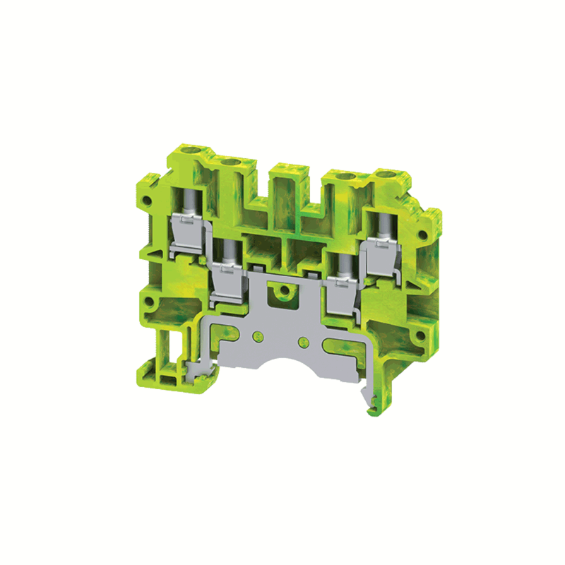 Клемма заземляющая c 4-мя контактами винтовая OptiClip CMCG-4-QUATTRO-PE-I-(0,2-4)-PEN | 331801 | КЭАЗ — КЭАЗ (Курский электроаппаратный завод)