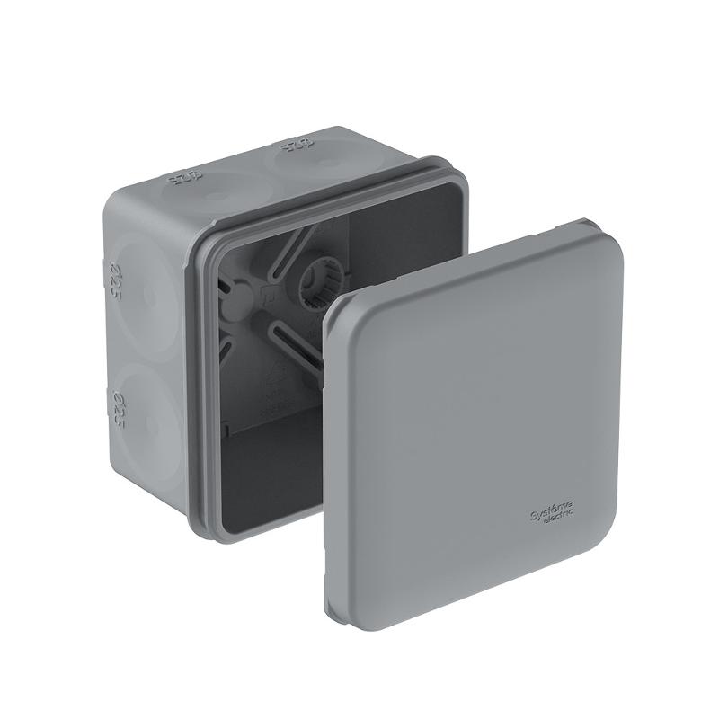 MultiBox Коробка распределительная с мембранными вводами IP66 70х70х42 Серая (со стикером)| IMT351961 | SE — Systeme Electric