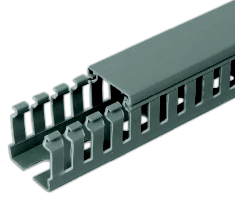 Кабель-канал (крышка + основание) Transcab - 15x40 мм - серый RAL 7030 — миниатюра 2