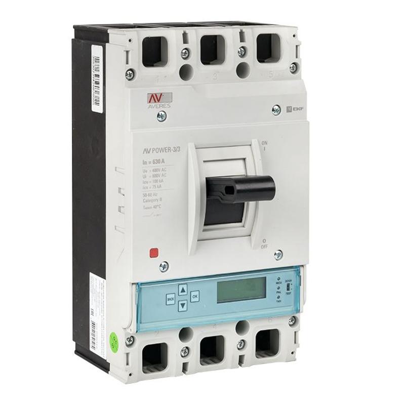 Выключатель автоматический AV POWER-3/3 630А 50kA ETU6.0 | mccb-33-630-6.0-av | EKF — EKF