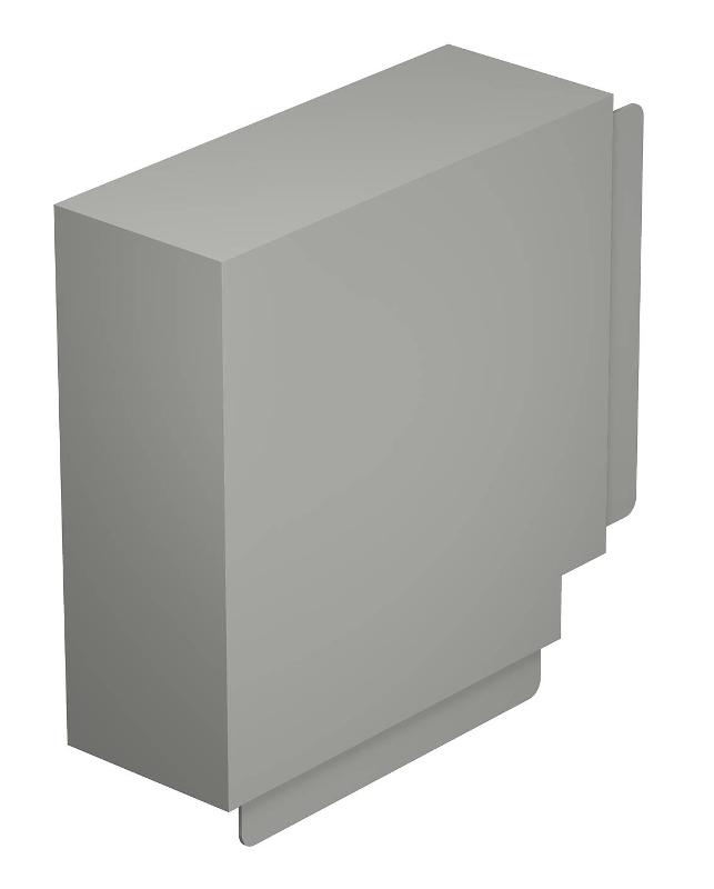 Крышка плоского угла кабельного канала WDK 100x230 мм (ПВХ,серый) (WDK HF100230GR) | 6024653 | OBO Bettermann — OBO Bettermann