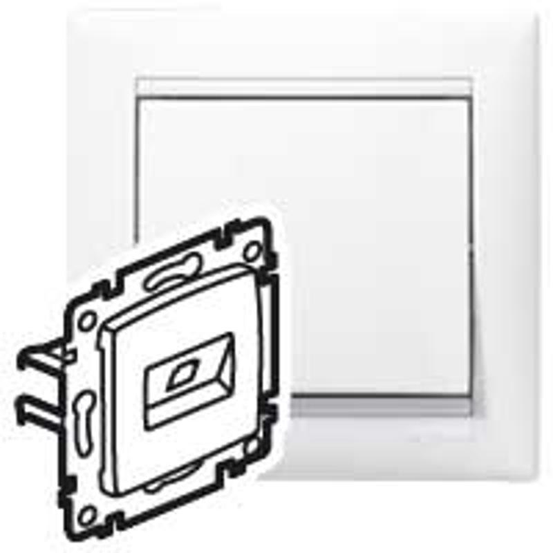 Valena Белый Розетка комп(RJ45) 2-ая 6 кат UTP | 774247 | Legrand; замена на арт. ИЭК 6911071 — Legrand