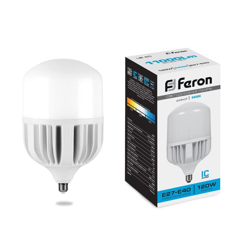 Лампа светодиодная, (120W) 230V E27-E40 6400K Т150, LB-65 | 38197 | FERON — Feron