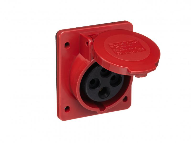 Розетка для скрытой проводки 414 3Р+РЕ 16А 380В IP4 | 26051DEK | DEKraft — DEKraft