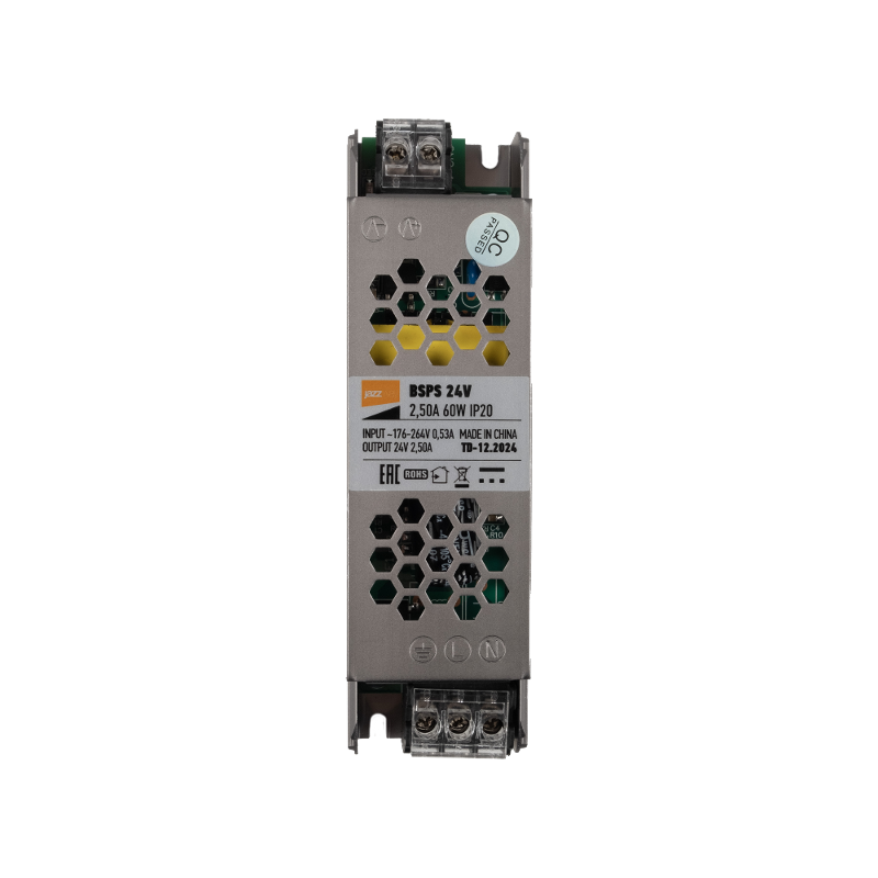 Драйвер (блок питания) для светодиодной ленты BSPS 24V    2,50A= 60W IP20 2 г.гар  | .5062160 | Jazzway — Jazzway